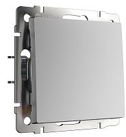 Переключатель без рамки Werkel 1-кл. проходной серебряный глянцевый картинка